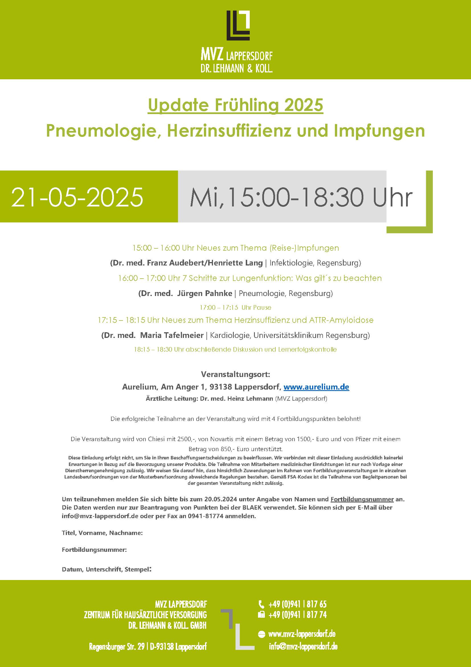 Kommende und stattgehabte Fortbildungen - 3